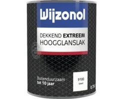WIJZONOL Dekkend Extreem Hoogglanslak Ijswit 9100 750 Ml