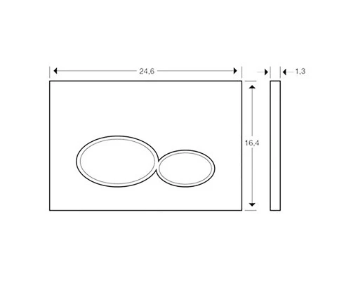 Bedieningspaneel Alpha Wit Geschikt Voor Geberit UP320 / UP720 4 Bedieningspaneel Alpha Wit Geschikt Voor Geberit UP320 / UP720 - Afbeelding 2