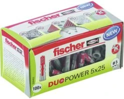 FISCHER Nylon Plug Duopower 5x25, 100 Stuks