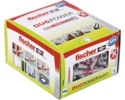 FISCHER Nylon Plug Duopower 6x50, 100 Stuks