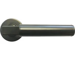 Deurkruk Paar Casa Op Rond Rozet Zwart PVD