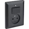 Q-LINK Inbouw Basiselement Combinatie Wandcontactdoos (wcd) 1-voudig + Wisselschakelaar Zwart -Home gereedschap DV 8 10543461 01 4c NL 20220302184753