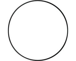 LAFIORA Ring Metaal Zwart Ø 30 Cm