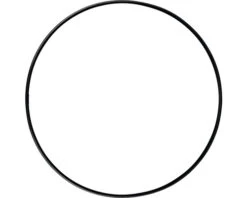 LAFIORA Ring Metaal Zwart Ø 40 Cm