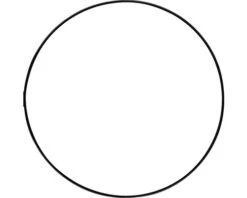 LAFIORA Ring Metaal Zwart Ø 50 Cm