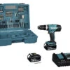 MAKITA Accu Klopboor-/schroefmachine DHP453RFX4 (incl. 2 Accu's, Lader, Koffer En 74-delige Accessoireset) -Home gereedschap DV 8 10678458 01 4c NL 20230506214700