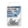 DELTAFIX Metaalschroef Voor Inbouwdoos M3 X 20 Mm, 20 Stuks -Home gereedschap DV 8 4191300 01 4c NL 20160122151302