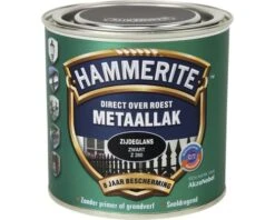 HAMMERITE Metaallak Zijdeglans Zwart Z260 250 Ml