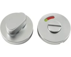 PERTURA Rozet Rond Met WC-/badkamersluiting Aluminium F1