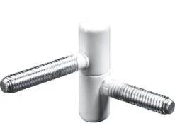 HETTICH Inboorpaumelle, Wit 10 X 34 Mm, 5 Stuks